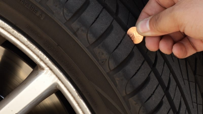 The coin test can help you determine how much tread is remaining