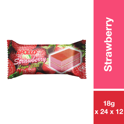 APOLLO LAYER CAKE STRAWBERRY 18G