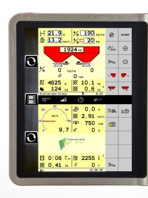 Kverneland Exacta TL, top range spreading with center flow, EasySet, ISOBUS, Geocontrol and Basic Section Control