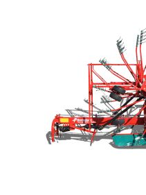 Double Rotor Rakes - Kverneland 9580 C - 9584 C - 9590 C Hydro, folded during transport and compact storage