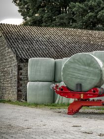 Round Bale Wrappers - Kverneland 7710, three point wrappers and Hydraulic film cutter