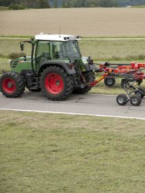 Double Rotor Rakes - Andex 714T VARIO - 714T EVO, CompactLine Gearbox provides almost maintenance free and great strengt during operation