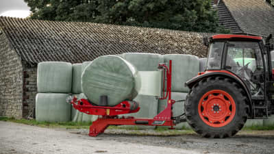 Round Bale Wrappers - Kverneland 7710, three point wrappers and Hydraulic film cutter