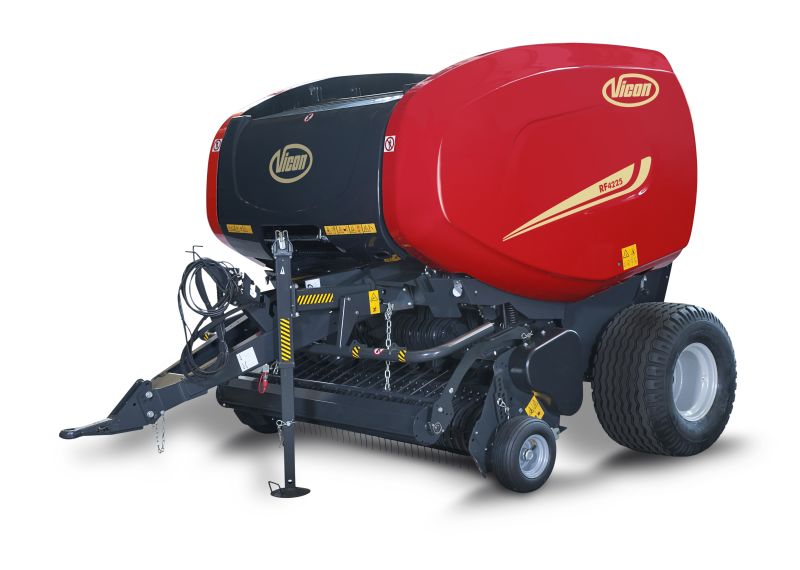 Fixed Chamber round balers - VICON RF 4225, maximal capacity in all crop conditions, the system ensures maximal bale rotation