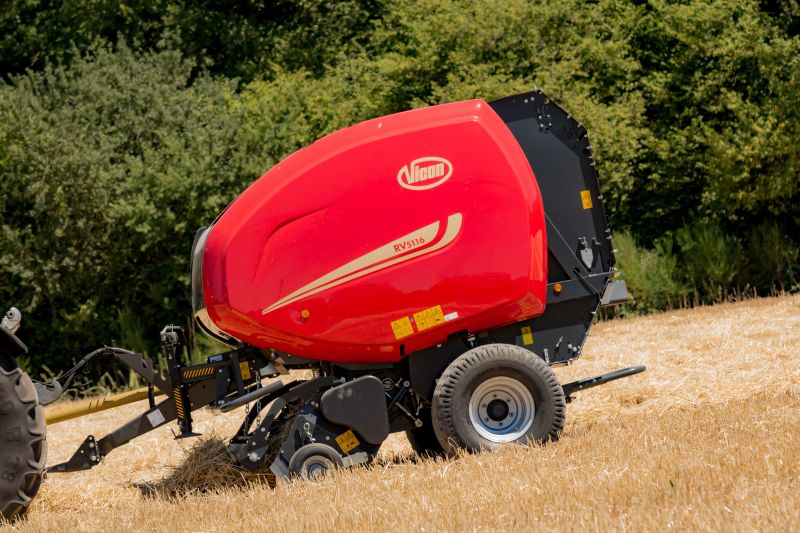 Variable Chamber round balers - VICON RV 5116 - 5118 PLUS, high output performance and reduced maintenance requirments