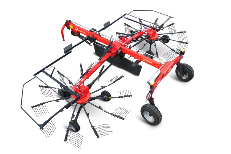 Double Rotor Rakes - VICON ANDEX 644-724-724 HYDRO-764, cost efficient and strong frames for a long lifetime also CompactLine maintanence friendly gearbox