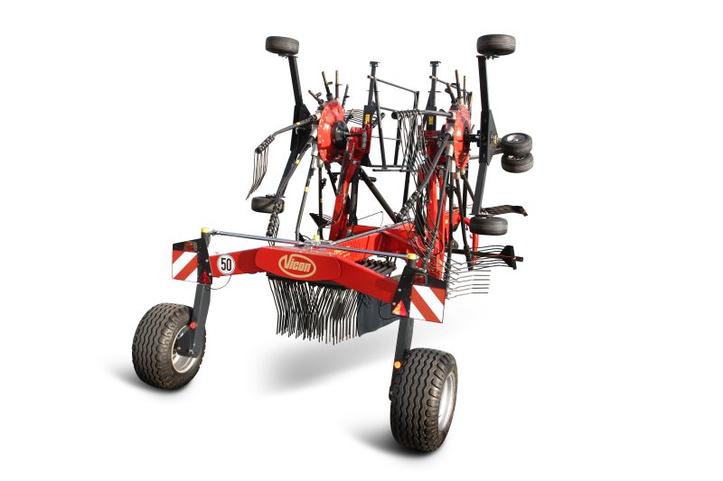 Double Rotor Rakes - VICON ANDEX 804-844-904 HYDRO-904 PRO, high performance also under though conditions cause by a strong carrier frame