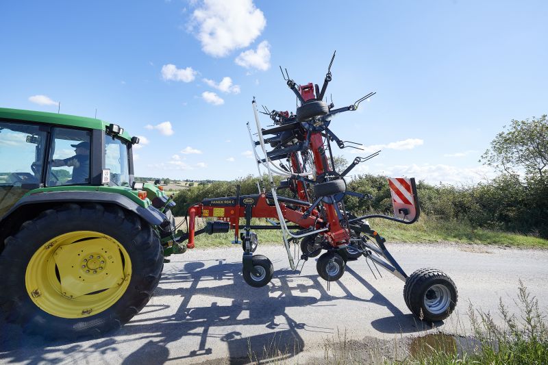 Tedders, Trailed - VICON FANEX 904C - 1124C, purpose-built for smaller tractor but will also operate with larger ones