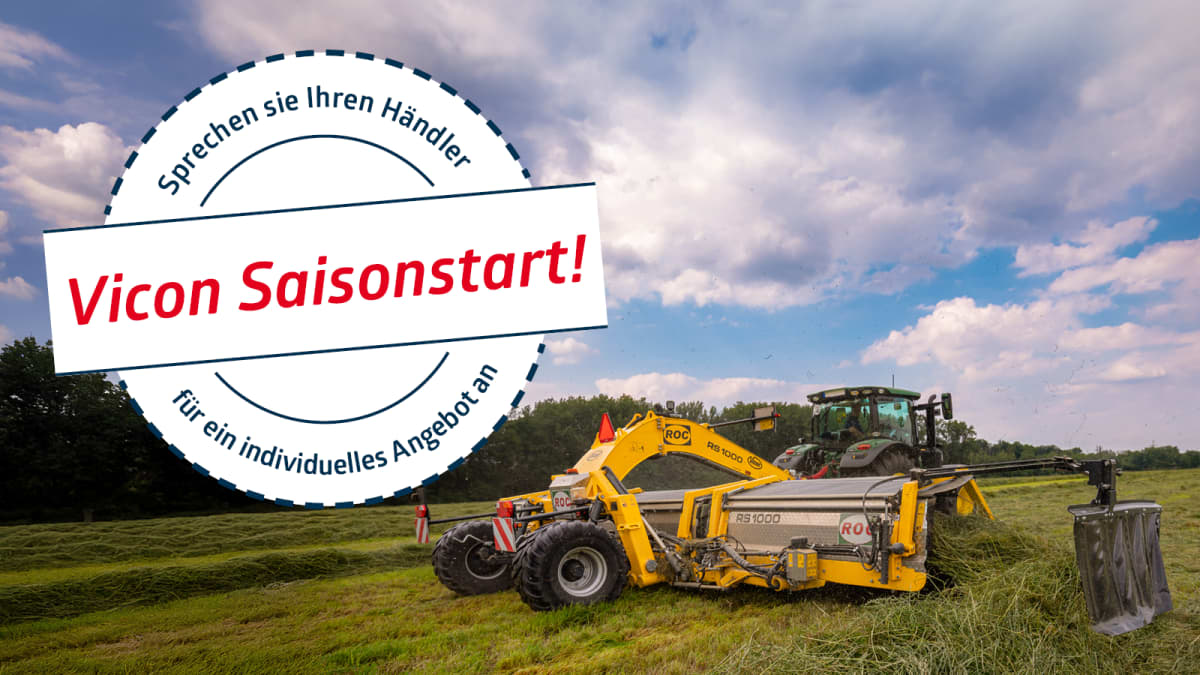 Vicon Saisonstart Bandschwader