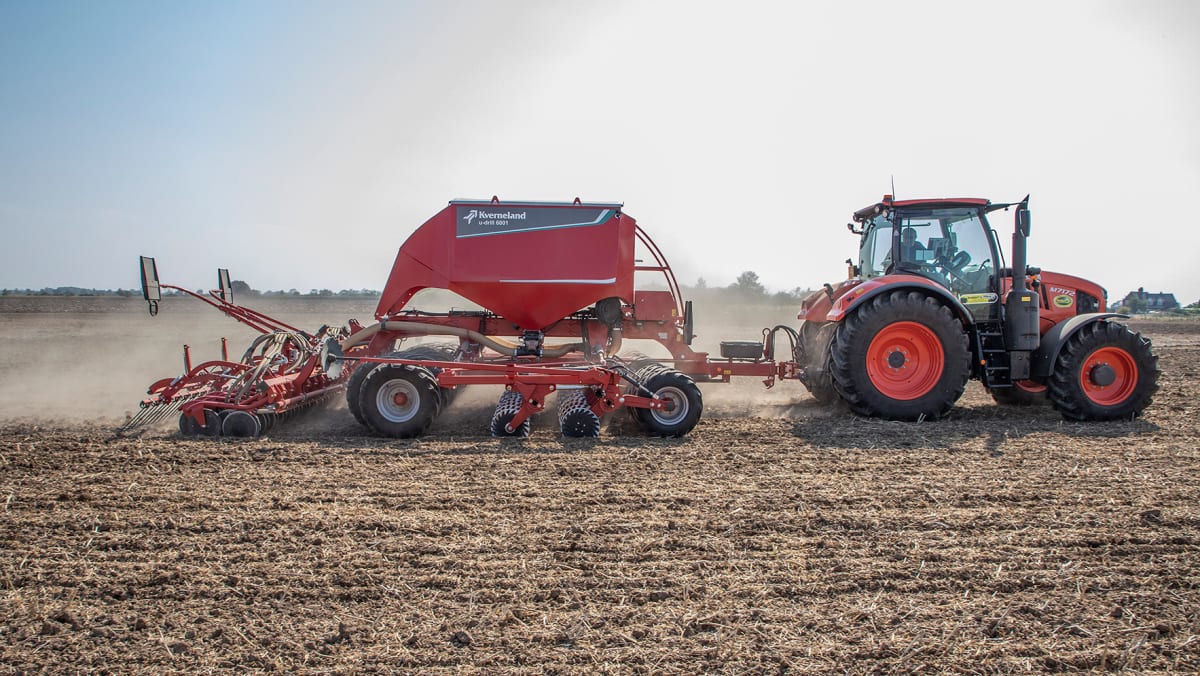 Kverneland - u-drill con discos MD en la grada rápida, disponibilidad total