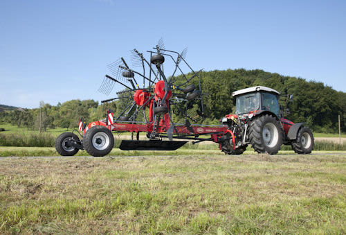 Double Rotor Rakes - VICON ANDEX 644-724-724 HYDRO-764, CompactLine Gearbox, Manoueuvrabal and TerraLink Quattro