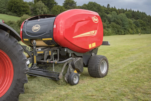 Fixed Chamber round balers - VICON RF 4225, maximal capacity in all crop conditions, the system ensures maximal bale rotation