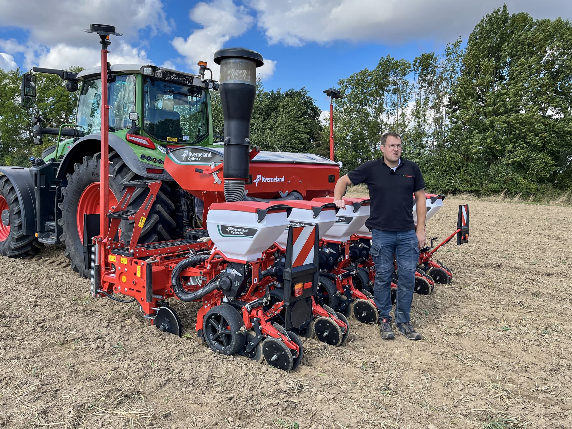 Kverneland Optima V SX sowing row with GEOFORCE system