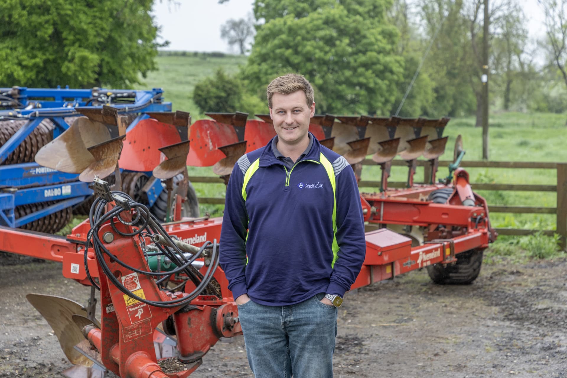 Will Jones with his Kverneland Plough with Kverneland XHD Carbide Plough Parts