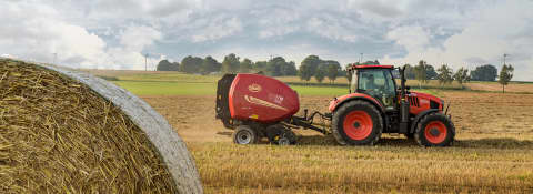 Tractor Implement Management (TIM) voor Vicon ronde balenpersen met variabele en vaste perskamer