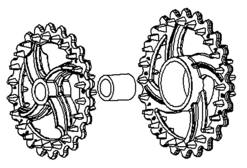 Ámplia gama de anillos (aros).