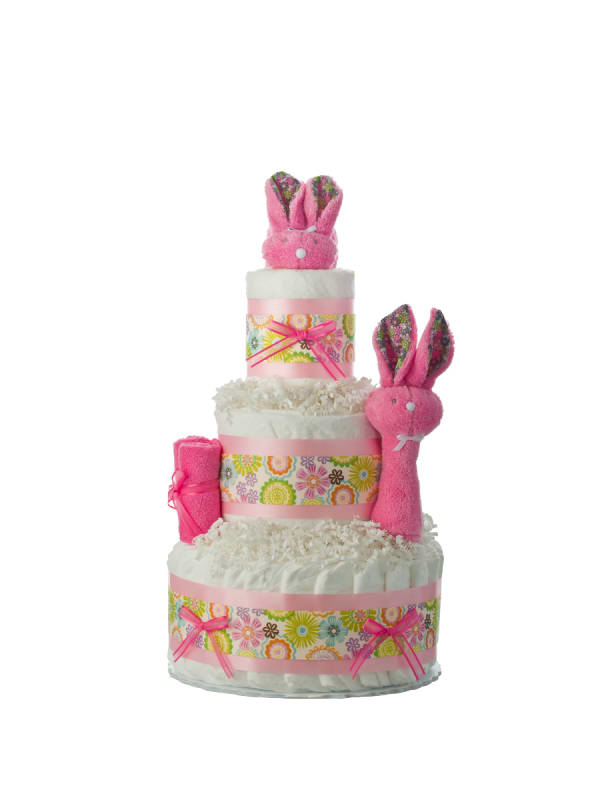 Hippity Hop Bunny Diaper Cake