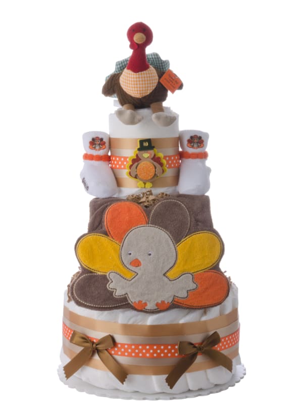 Lil Baby Cakes Thanksgiving Turkey Diaper Cake