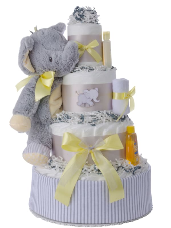 neutral diaper cake