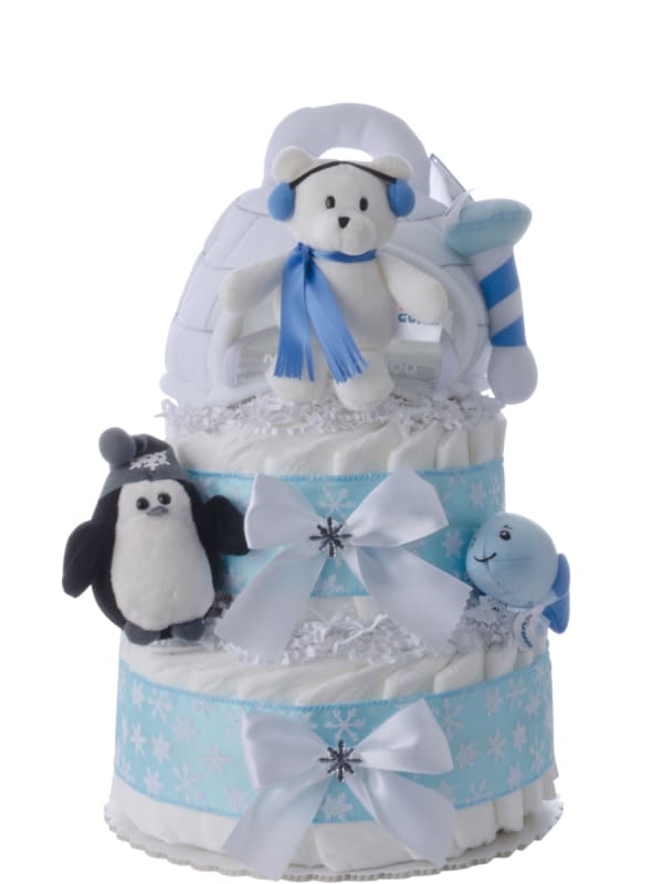 Lil' Penguin 3 Tier Diaper Cake
