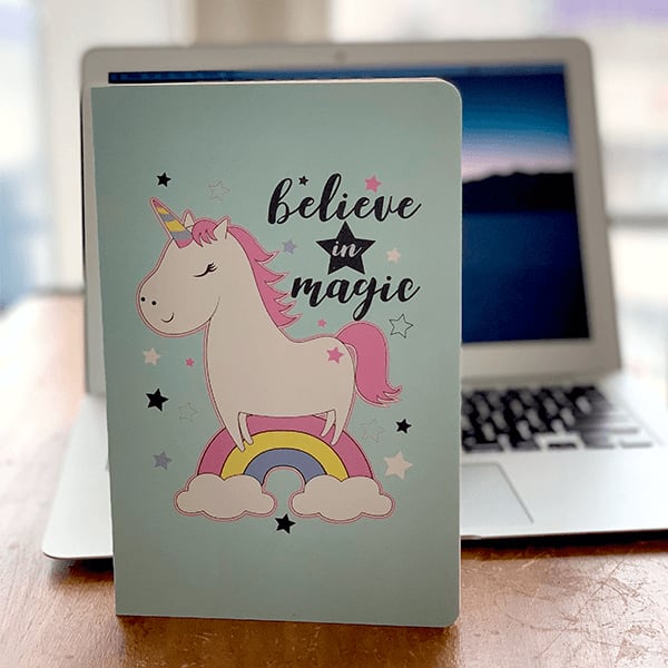 buy unicorn print cover notebook diary journal set of 4