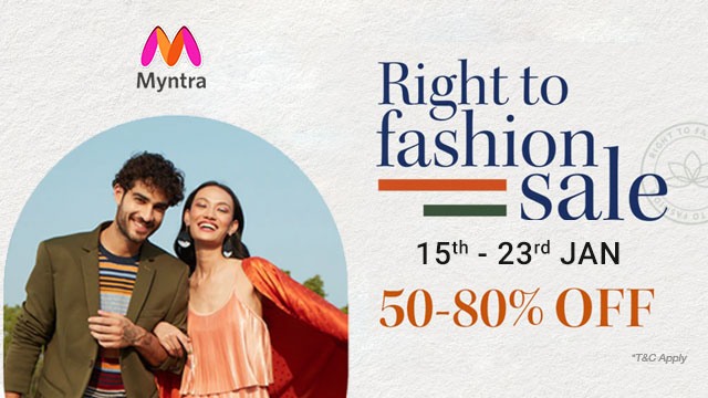 Myntra Right to Fashion Sale 2022
