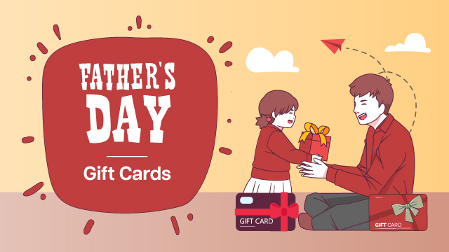 Fathers Day Gift card Offers for dad