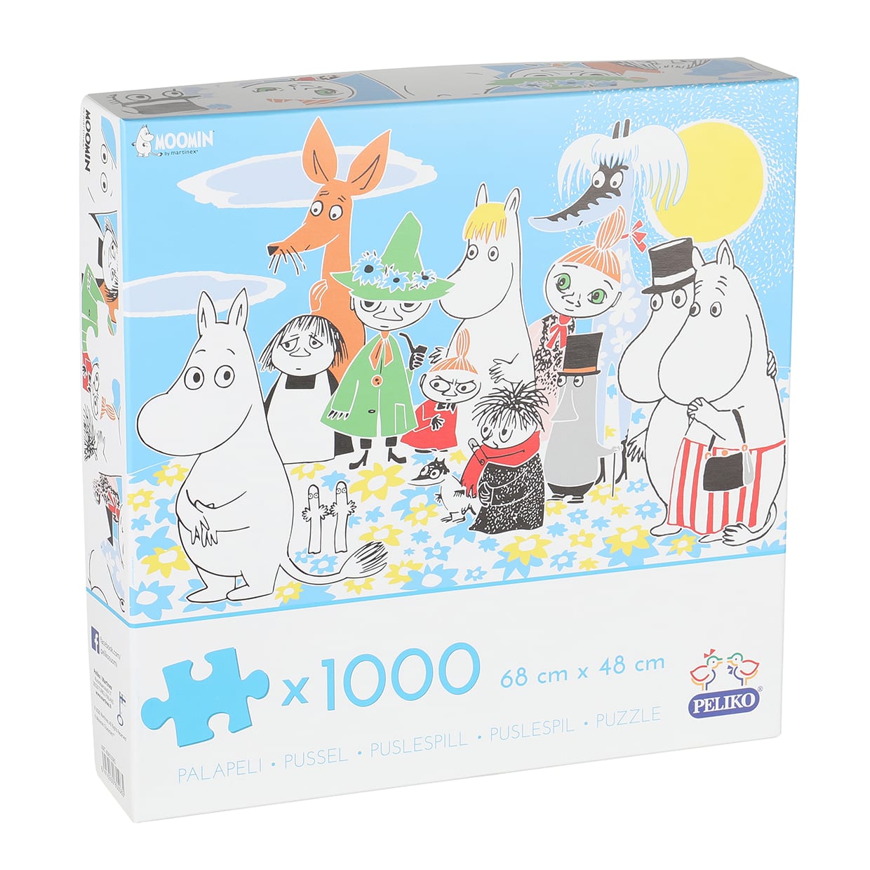 50 x 75 cm 1000 Piece Jigsaw Puzzle A wonderful group of Moomin Valley 