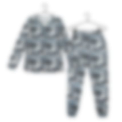 Muumi Jääkarhu-pyjama naisten malli sininen