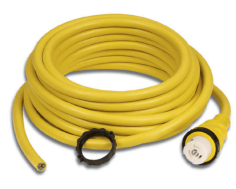 Cordset, 32A 230V, 50', Yellow