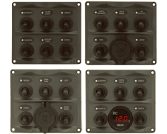 Toggle Switch Panels - With Digital Battery Gauge