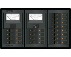 360 Dc Circuit Breaker Panel 16 Pos + 2 Meters