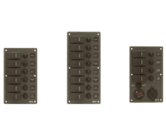 Switch Panels (Sealed Rocker Switches) - 8P Water-resistant with Backlight Modules