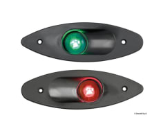 Built-in Side Navigation Lights made of ABS - 112,5u00b0 right green - White