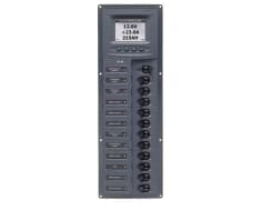 12v Dc Circuit Breaker Panel 12 Way Vert Digi Meter (902V-DCSM)