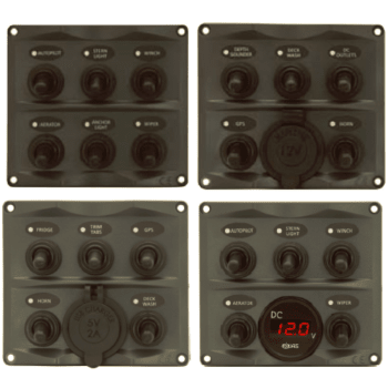 Toggle Switch Panels - With Digital Battery Gauge