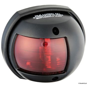 Sphera Design Navigation Lights up to 12 metres, RINA- and NMMA-certified - 112,5u00b0 left red - Grey RAL 7042