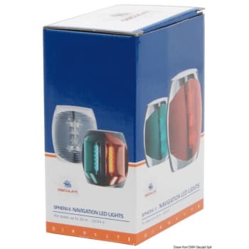 Sphera II LED Navigation Lights up to 20 m, Polycarbonate Body - Black - 225u00b0 bow