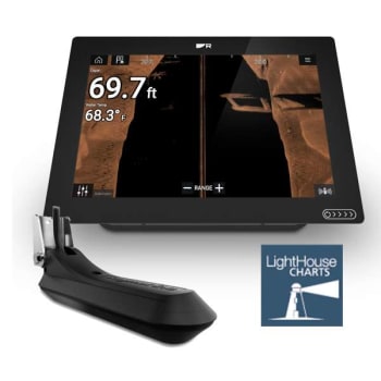 AXIOM+ 12 RV MFD With Integrated RealVision 3D Sonar and RV-100 Transducer and LightHouse Download Chart (E70639-03-202)