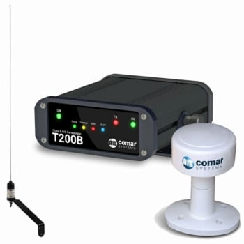 T200B Class B AIS Trans AG100 GPS & AV100 S/steel Whip Ant