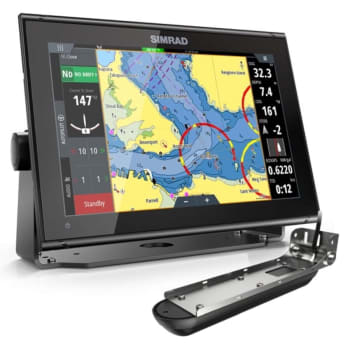 GO12 XSE 12 Inch Multi-touch Chart Plotter With Transom Active Imagaing 3 in 1 Transducer