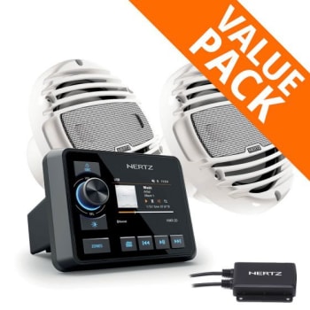 HMR 20D - Digital Media Rec + HMX 6.5 RGB LED Speakers White (HMR20D-HMX65W)