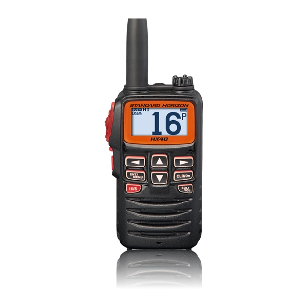 HX40E Ultra Compact Handheld VHF Marine Transceiver