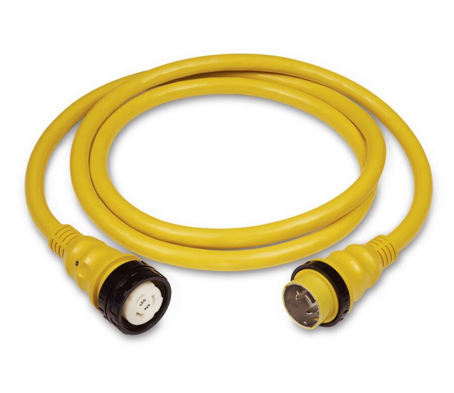 Cordset, 50A 125/250V, 50', Yellow