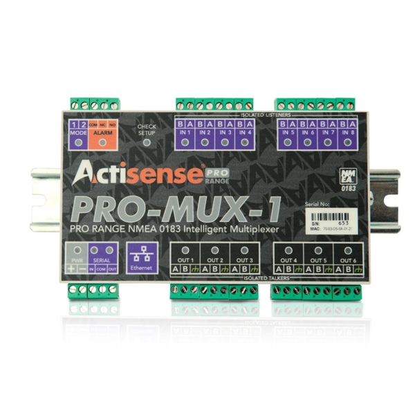 Professional NMEA Multiplexer 8 inputs 6 outputs Screwless