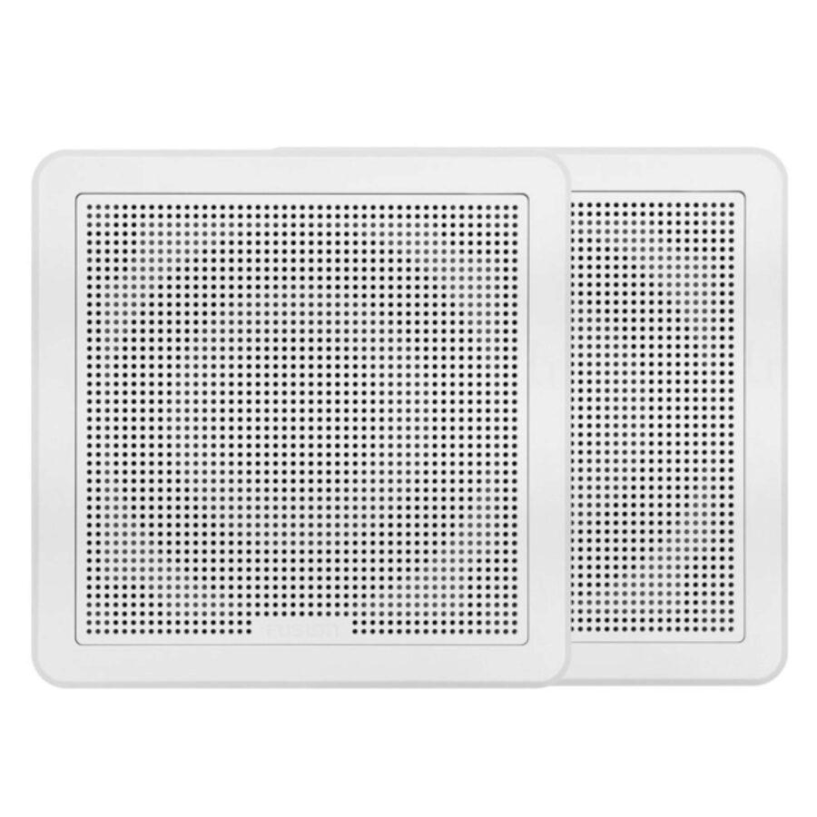 FM-F77SW Flush Mount Marine Speaker 200W 7.7 Inch Square In White