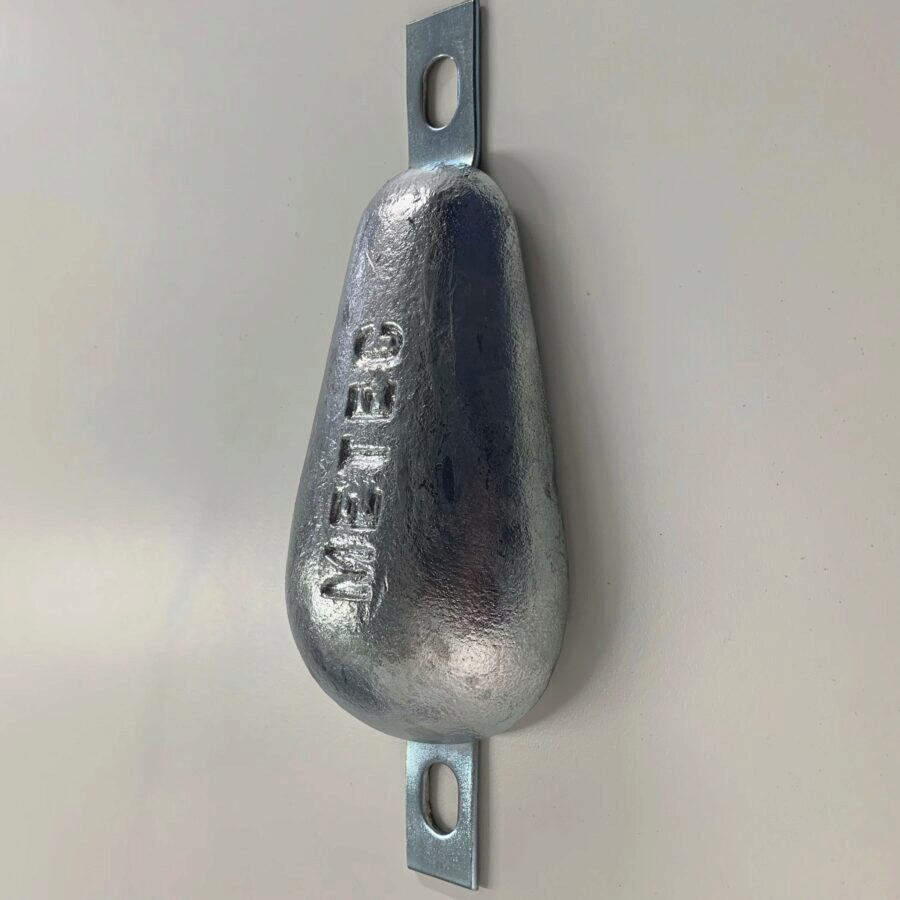 2kg Zinc Pear Bolt On Anode