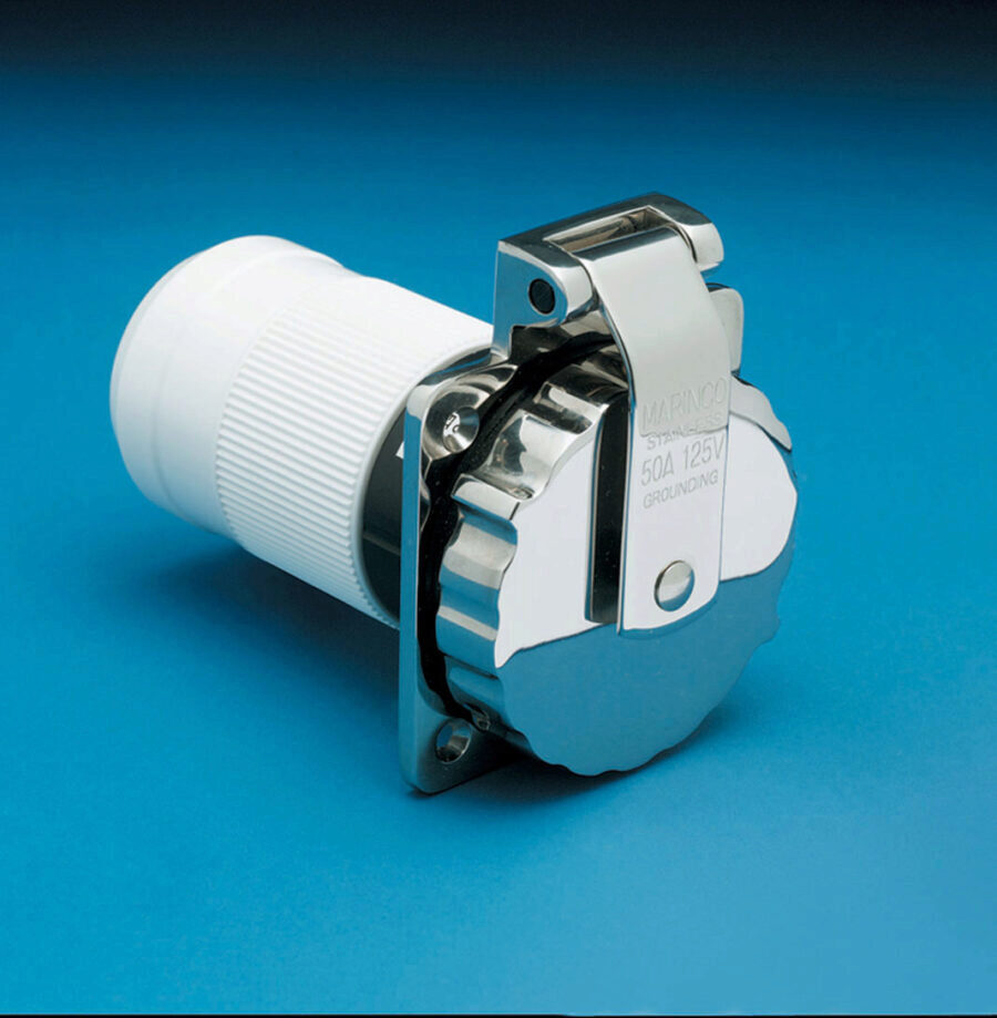 Inlet, 50A 125/250V, Stainless Steel