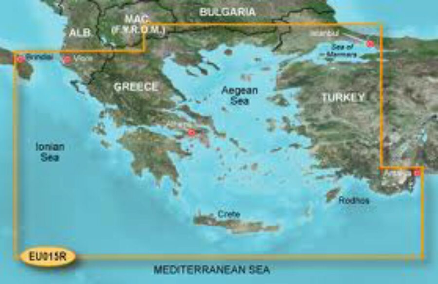 G3 Sd/microsd Format Chart Eu015r Aegean Sea And Sea Of Marmar