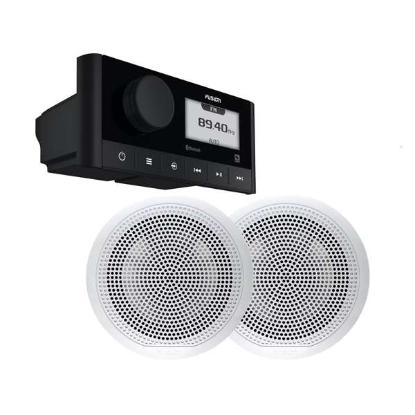 MS-RA60 Marine Stereo + EL-F651W Speaker Bundle (010-02405-50)